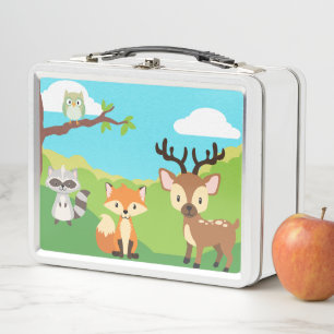 Lunch Box Gamelle d'animaux de région boisée