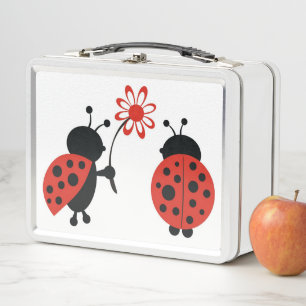 Lunch Box Gamelle en métal de coccinelle
