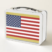 Lunch Box Gamelle en métal de DRAPEAU des Etats-Unis (Dos)