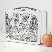 Lunch Box Gamelle macabre de Danse de squelettes (En situation)