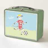 Lunch Box Gamelle mignonne en métal d'enfant de vache au (Devant)