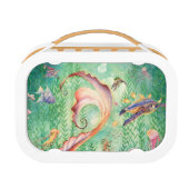 Lunch Box Gamelle orange de sirène (Dos)