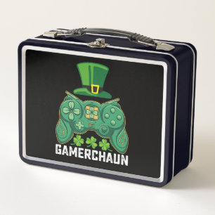 Lunch Box Gamerchaun Gamer Jeux de jeu Saint Patrick's Day