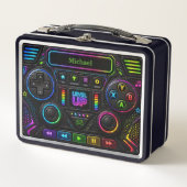 Lunch Box Gaming Controller Kids Neon Game Panel  (Devant)