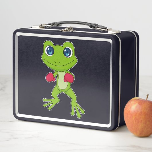 Lunch Box Gants de boxe de grenouille (En situation)