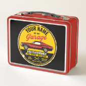 Lunch Box Garage de voiture classique rouge rapide 1967 pers (Dos)