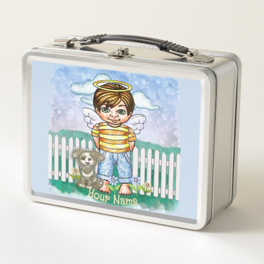 Lunch Box Garçon Ange et Chien (Devant)