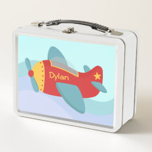 Lunch Box Garçons du petit avion mignon Personnalisé