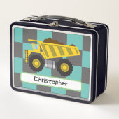 Lunch Box Garçons personnalisables Camion-enfant école de ca (Devant)