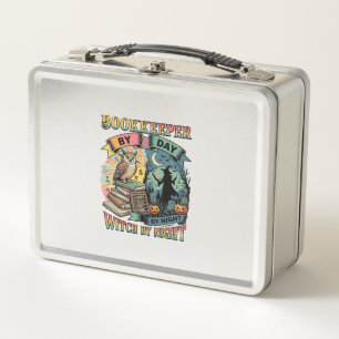 Lunch Box Garde de livres Jour Sorcière Nuit Halloween Hibou