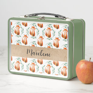 Lunch Box Garde-mémoire personnalisé de renard de bébé migno