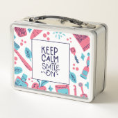 Lunch Box Gardez le calme et souriez sur l'expression (Dos)