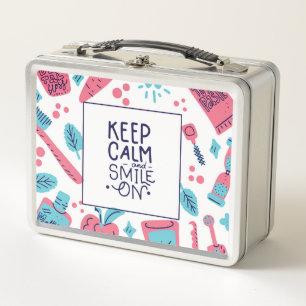 Lunch Box Gardez le calme et souriez sur l'expression