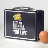 Lunch Box Gardez Mon Bus Propre Je Sais Où Vous Vivez (En situation)
