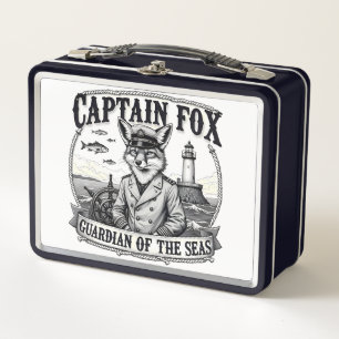 Lunch Box Gardien des mers Capitaine Fox Dessin nautique