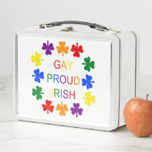 Lunch Box Gay Fier Irlandais LGBT Rainbow Shamrocks (En situation)