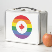 Lunch Box Gay pride canadien (En situation)