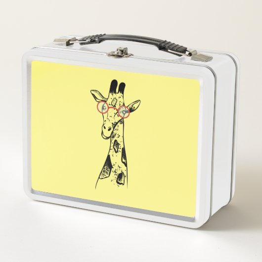 Lunch Box Geeky Giraffe Smart Animal africain (Devant)