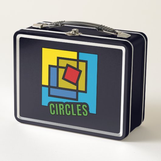 Lunch Box Geometric Abstraction Made of Colorful Squares (Devant)