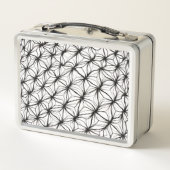 Lunch Box Géométrie de filet – Abstrait en maille de diamant (Dos)