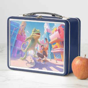 Lunch Box Giant Chameleon - Illustration de la ville
