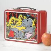 Lunch Box Giggle Eléphant Animaux Comics Vintages (En situation)