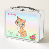 Lunch Box Ginger kitty chat, souris & étoile aux couleurs pa (Devant)