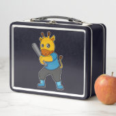 Lunch Box Girafe au baseball avec batte de baseball (En situation)