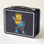 Lunch Box Girafe au baseball avec une batte de baseball (Dos)