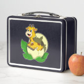 Lunch Box Girafe aux feuilles et oeufs (En situation)