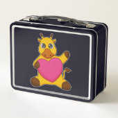 Lunch Box Giraffe au coeur (Dos)