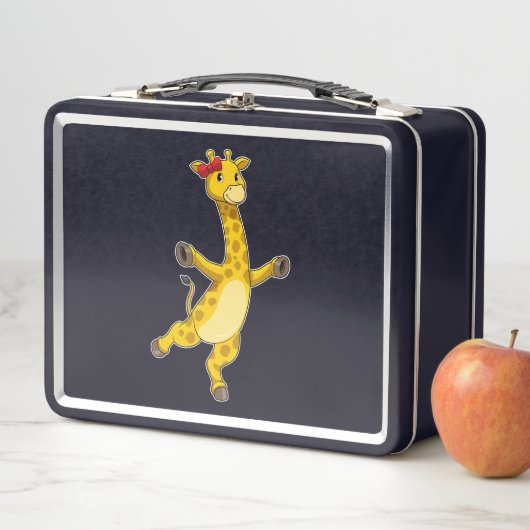 Lunch Box Giraffe au ruban (En situation)