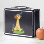 Lunch Box Giraffe avec casquette de fête (En situation)