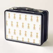 Lunch Box Giraffe monogramme. mignon moderne (Dos)