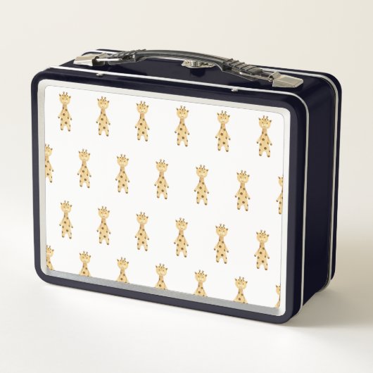 Lunch Box Giraffe monogramme. mignon moderne (Dos)