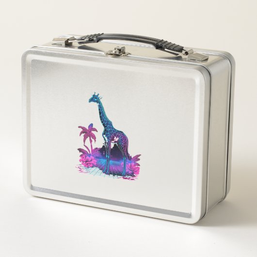 Lunch Box Giraffe Synthwave Vaporwave Art (Devant)
