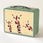 Lunch Box Giraffe Wild Animal Art Personnalisé (Dos)