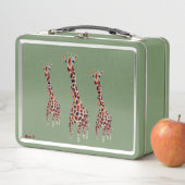 Lunch Box Giraffe Wild Animal Art Personnalisé (En situation)