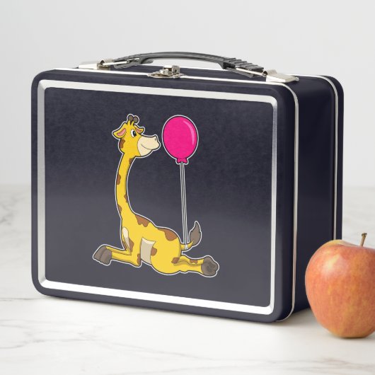 Lunch Box Giraffe with Balloon (En situation)