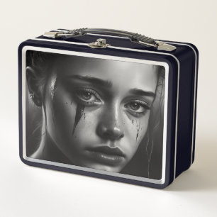 Lunch Box Girl with tears