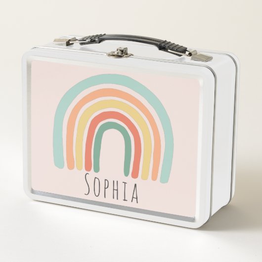 Lunch Box Girls Cute Boho Rainbow School pour enfants (Devant)