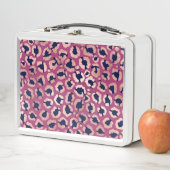Lunch Box Girly moderne Rose Gold Marine violet Empreinte de (En situation)