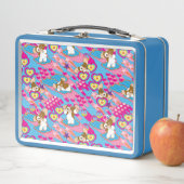 Lunch Box Gizmo | Pink Peace & Love Motif (En situation)