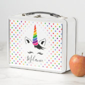 Lunch Box Glam Rainbow Unicorn (En situation)