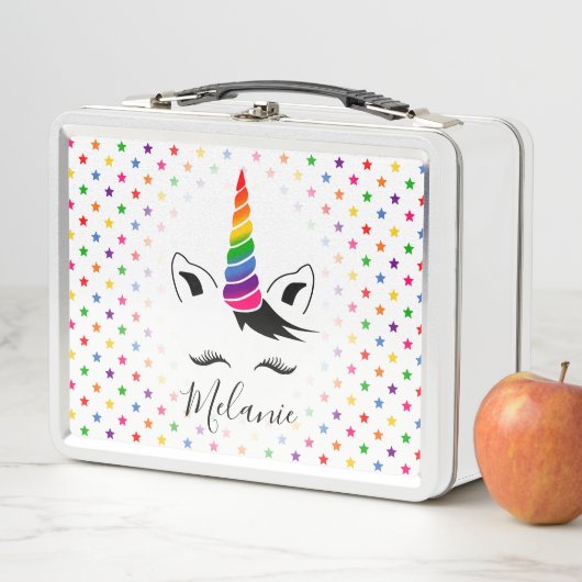 Lunch Box Glam Rainbow Unicorn (En situation)