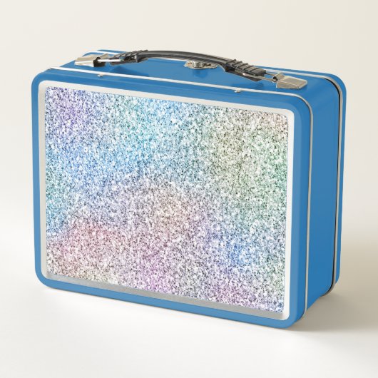 Lunch Box Glitzy Aqua Sparkle Unicorn (Dos)