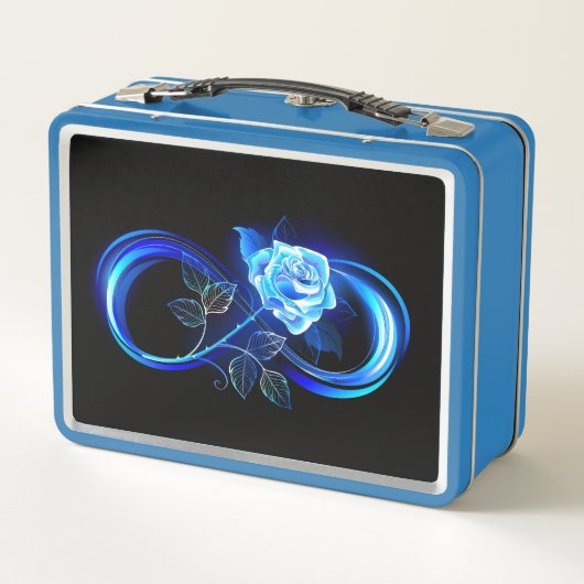 Lunch Box Glowing infinity with blue rose (Dos)