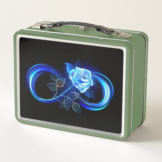 Lunch Box Glowing infinity with blue rose (Dos)