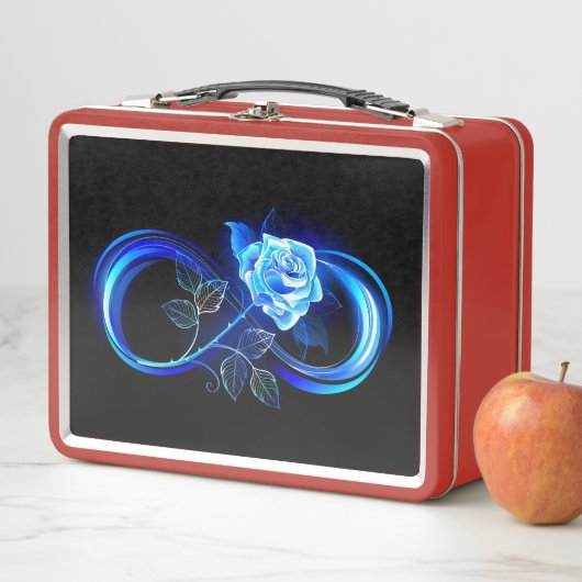 Lunch Box Glowing infinity with blue rose (En situation)