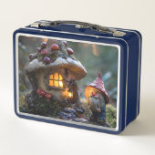 Lunch Box Gnome et une maison de champignons, design imagina (Dos)